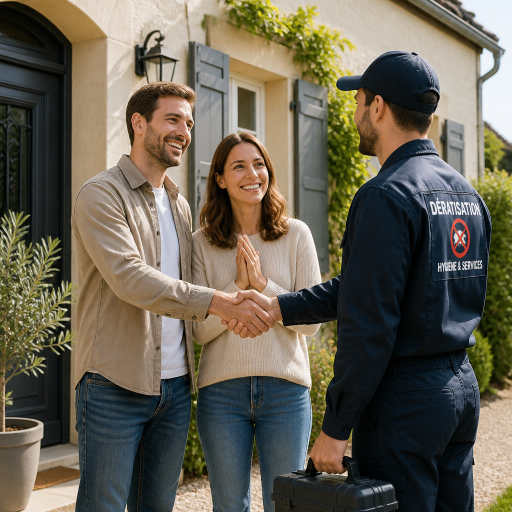 Clients satisfaits après intervention